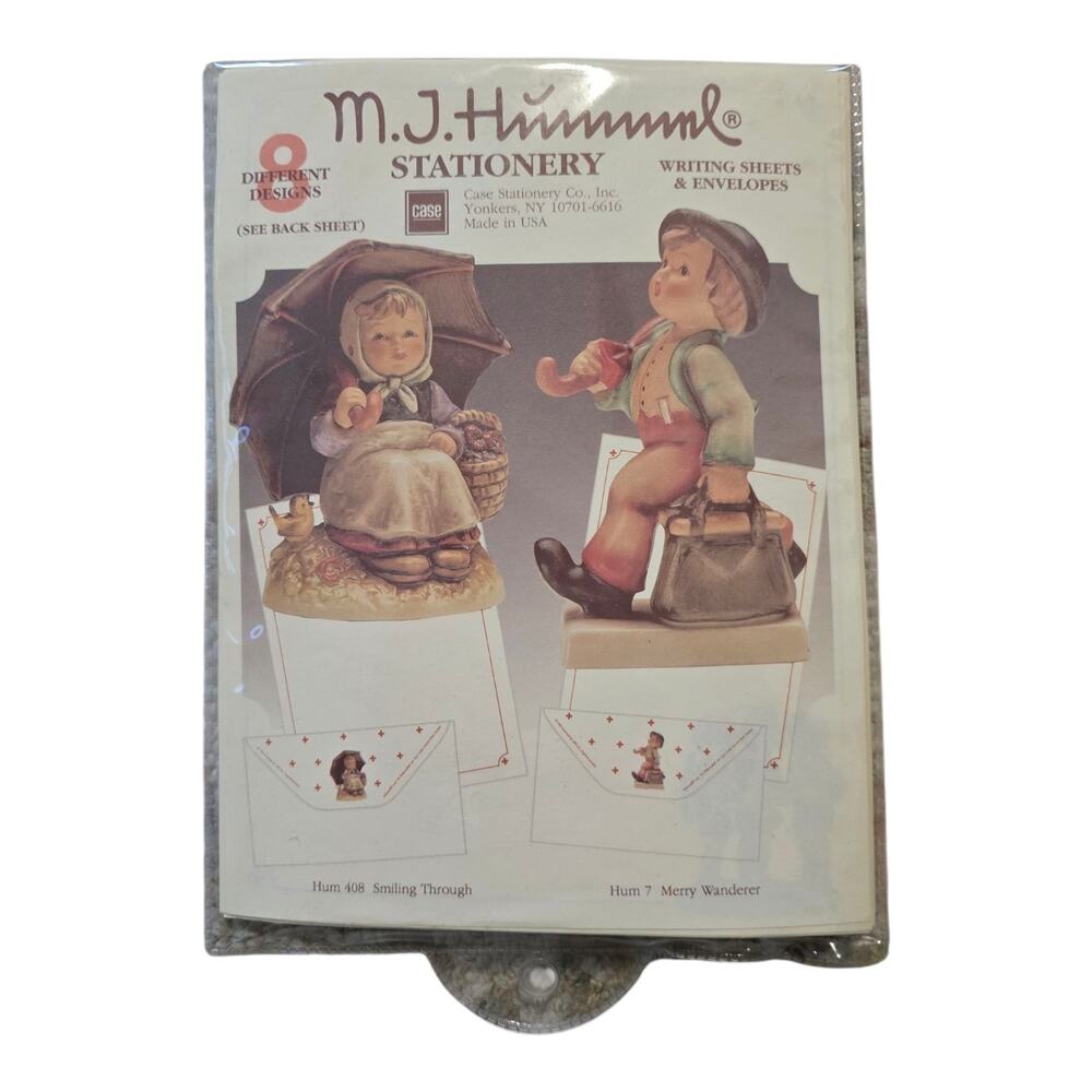 Vintage MJ Hummel stationery case stationary company 1992